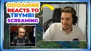 RGE Odoamne Reacts to RGE Trymbi SCREAMING at LEC Finals [FUNNY]