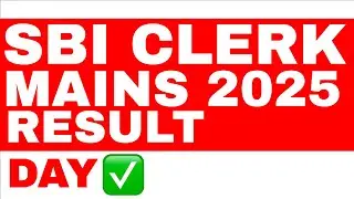 SBI CLERK MAINS RESULT 2025