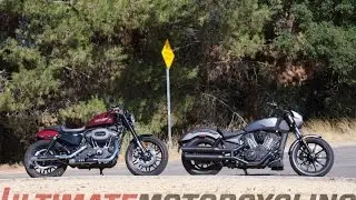 Harley-Davidson Roadster Vs. Victory Octane Sport Cruiser Comparison