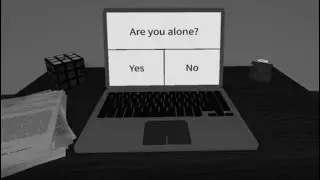 Scary survey game on Roblox