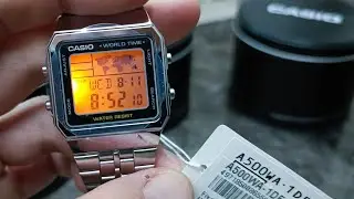 casio saat ayarlama A500WA How to set time CASIO A500WA