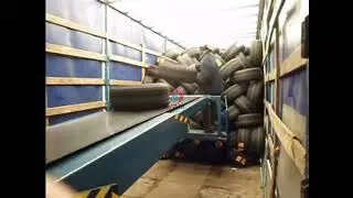 telescopic belt conveyor for loading unloading tire