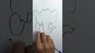 Quick Ganpati drawing 1 | Ganesha drawing easy #shortsviral #shorts @art mantra