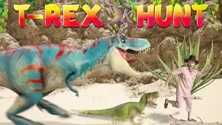 We're Going on a T-Rex Hunt | Bear Hunt | Nursery Rhymes | Videos for Children