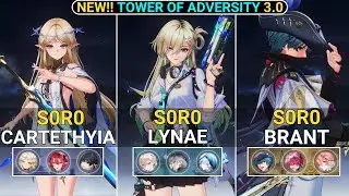NEW TOA RESET! S0R0 Cartethyia & Lynae & Brant Showcase | NEW! TOA Wuthering Waves 3.0