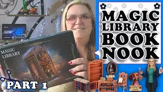 Building My Magic Library Book Nook! - Part 1 (Unboxing & Pages 11-14)