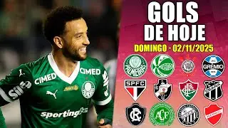 ⚽ TODOS OS GOLS DESTE DOMINGO 02/11/2025 - GOLS DE HOJE, BRASILEIRÃO SÉRIES A, BE  COPAS