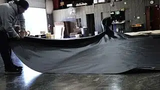 Watch Flatbed Lumber Tarps get Made in the USA by Lookout Mountain Tarp