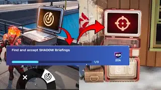 How to Easily Find & Accept SHADOW Briefings &ndash; Fortnite Quest Guide ⚡ Chapter 6