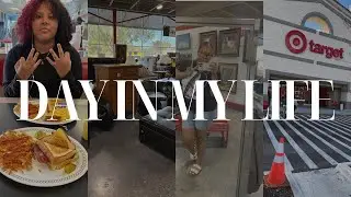 Проведите день со мной и моей дочерью | Waffle House, Target и магазины подержанных вещей