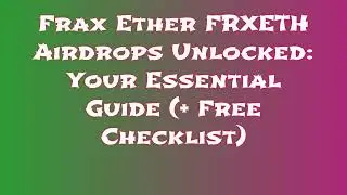 Grab Frax Ether FRXETH Airdrop for Free | Learn How to Swap or Sell Frax Ether FRXETH Airdrop