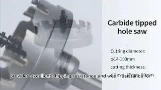CARBIDE TIPPED THIN PLATE HOLE SAW WITH TRIANGLE SHANK