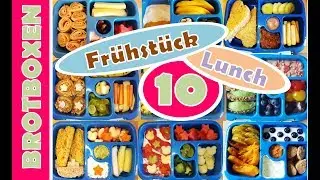 10 Brotdosen | Frühstück und Lunch für Kindergarten / Kinderkrippe / Schule | KITA Snacks