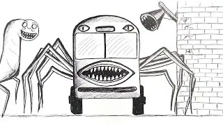 Bus Eater, Drawing step by step