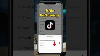 How to Hide Your TikTok Following List in 2025! 🔒 #Shorts