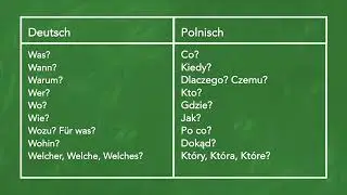 Polnisch lernen - Fragew&ouml;rter (ZAIMKI WSKAZUJĄCE)