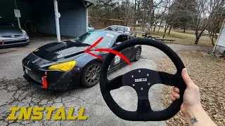 FRS Steering Wheel install