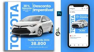 COMMERCIAL CAR POSTER/BANNER DESIGN IN PHOTOSHOP | JEEP | DESIGN 2024
