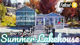 Summer Lakehouse CAMP Build & How to Build Tutorial 4K #Fallout76