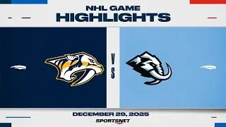 NHL Highlights | Predators vs. Mammoth - December 29, 2025