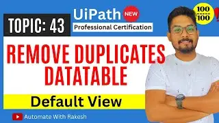 Remove Duplicates from DataTable : UiPath LINQ Tutorials