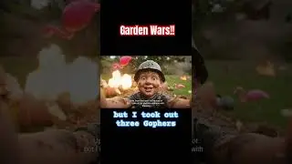 Garden Wars! #history #vlog #garden #gnomes #gopher #warzone #vlog #aivideo