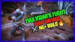 Max Vidar&rsquo;s Blades Build vs All Berserkers, King Hrolf & Gna | GOW Ragnarok NG+ #opbuild #maxbuild
