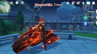 🤣Sitting on bench😮by some genshin character |Genshin Impact |GI playz