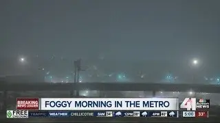 Dense fog could cause problems during your morning communte