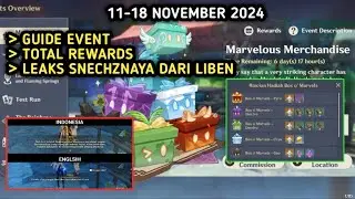 Guide, Total Reward & Leaks Liben dari New Event Marvelous Merchandise Genshin Impact 5.1