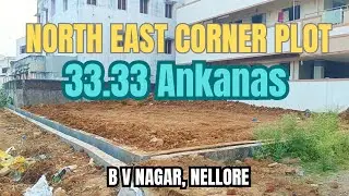 🏡 33.33 Ankana NE Corner Plot for Sale in BV Nagar, Nellore! Prime Location! 📞