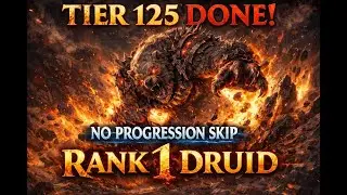 PIT 125 DONE &ndash; Rank 1 Pulverize Druid | Diablo 4 - No Progression Skip