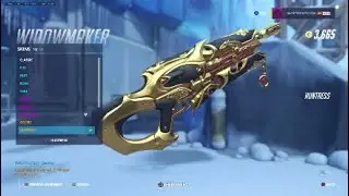Widowmaker gold weapon with all skins