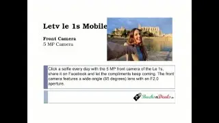 LeEco (LeTv) Le 1s Review, Camera and Features