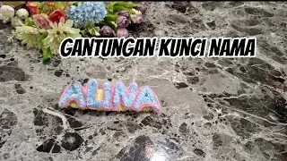DIY CARA MEMBUAT GANCI NAMA DARI KAWAT BULU MERCY #gantungankunci