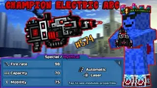 Pixel Gun 3D. {#574} Champion Electric Arc [Gameplay & Review]