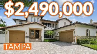 Inside A Gorgeous Tuscan-Style Home In Davis Islands | 120 Biscayne Avenue Tampa FL