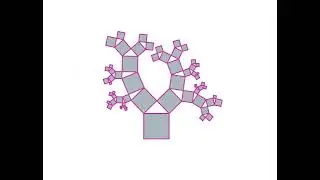 Pythagorean tree, GeoGebra dynamic animation 7