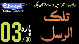 Tilawat Quran Para 3 Tilka Rusul on e-Darasgah | Tilawat Full Para | Recitation #e-Darasgah