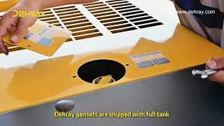How to Start a low noise DEHRAY Diesel Generator (Quick & Easy)? RDE25SS3