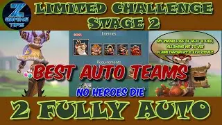 Dream Witch🧙&zwj;♀️ Limited Challenge Stage 2 (2 Best Auto Teams) Part 1 | Saving Dreams | Lords Mobile