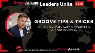 Groove Tips & Tricks - Building a One-Page Website Pt.3