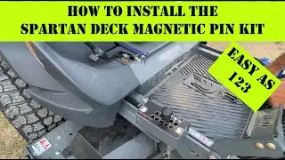 SPARTAN DECK HEIGHT MAGNETIC PIN KIT - STEP BY STEP HOW TO INSTALL / SPARTAN MOWER ACCESORIES