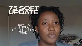 I messed up...why not just quit|75 soft Day 15 #75soft#consistency ##fittness 🇿🇲