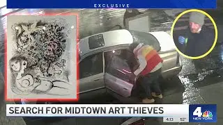 EXCLUSIVE: Art thieves walk away with a six-figure Marc Chagall on Madison Avenue | NBC New York