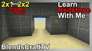 Hidden Doors - Learn Redstone With Me - Minecraft Java 1.15.2