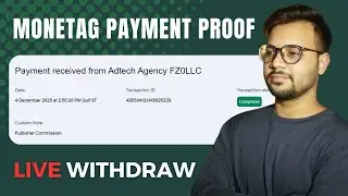 Monetag Withdrawal Proof 2026 | How to Withdraw Money from Monetag | Payment Hold | Monetag Earnings