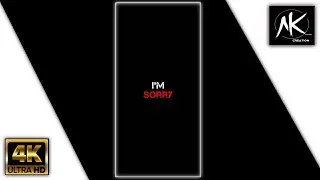 Sorry 😞 Whatsapp Status video // Fullscreen HD Status Video / 4K Fullscreen Sorry Status / HD Status