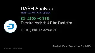 DASH (DASHUSDT) Technical Analysis - Price Prediction & Buy or Sell September 24, 2025