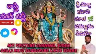 #శాస్త్రినగర్ గల్లీ🔱శ్రీదుర్గాభవానిమాత🚩నిమజ్జనం వీడియో👍🏻🙏🏻#news#telugu#nkd#galliraju#song#vlog #like
